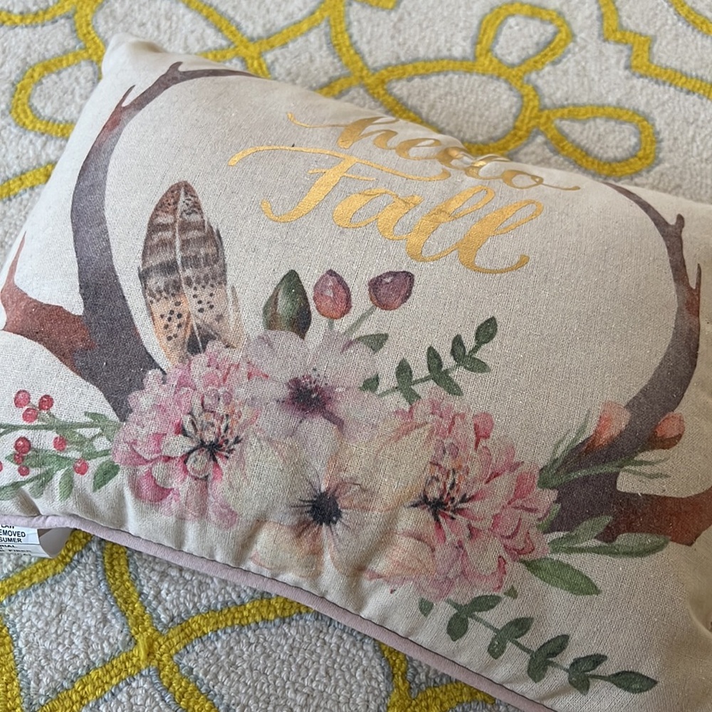 NWT Hello Fall Pillow - Picture 3 of 4